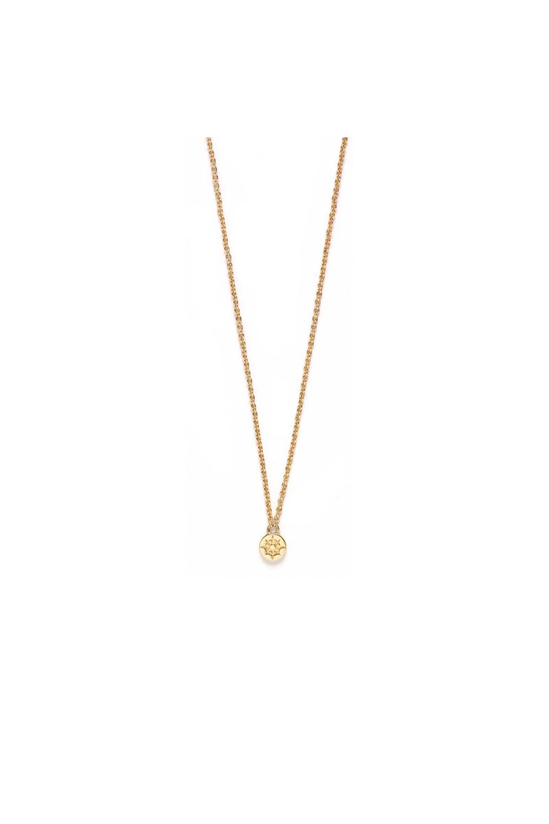 compass necklace - gold