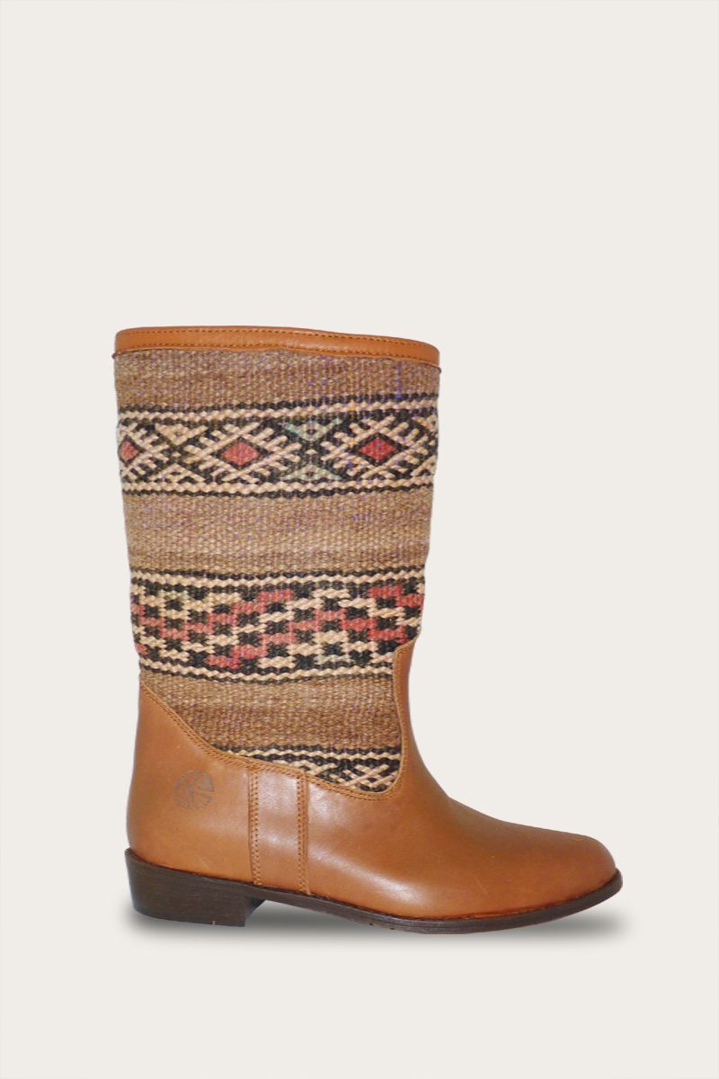 Colorful best original kilim boots 39 EU/6 UK